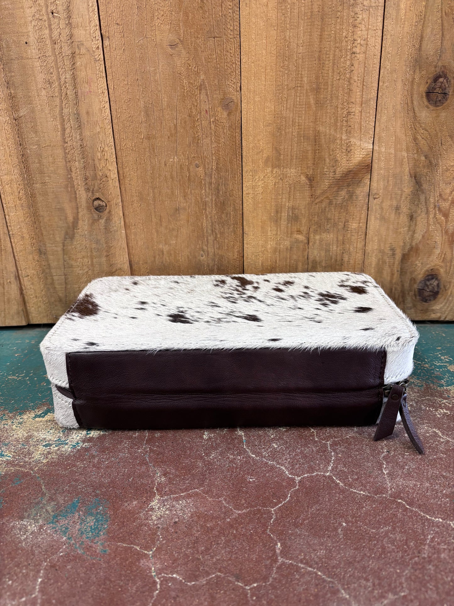 Rectangular Cowhide Jewelry Box