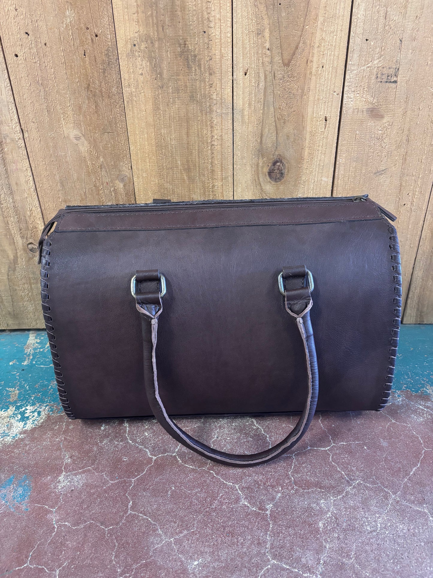 Large Black And White Cowhide Speedy Bag Leather Purse