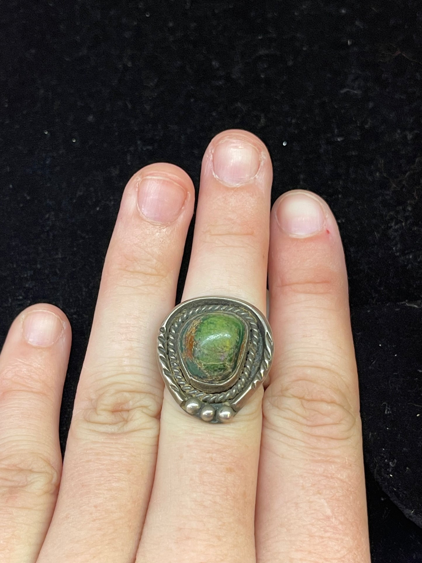 Vintage Dainty Turquoise Rings