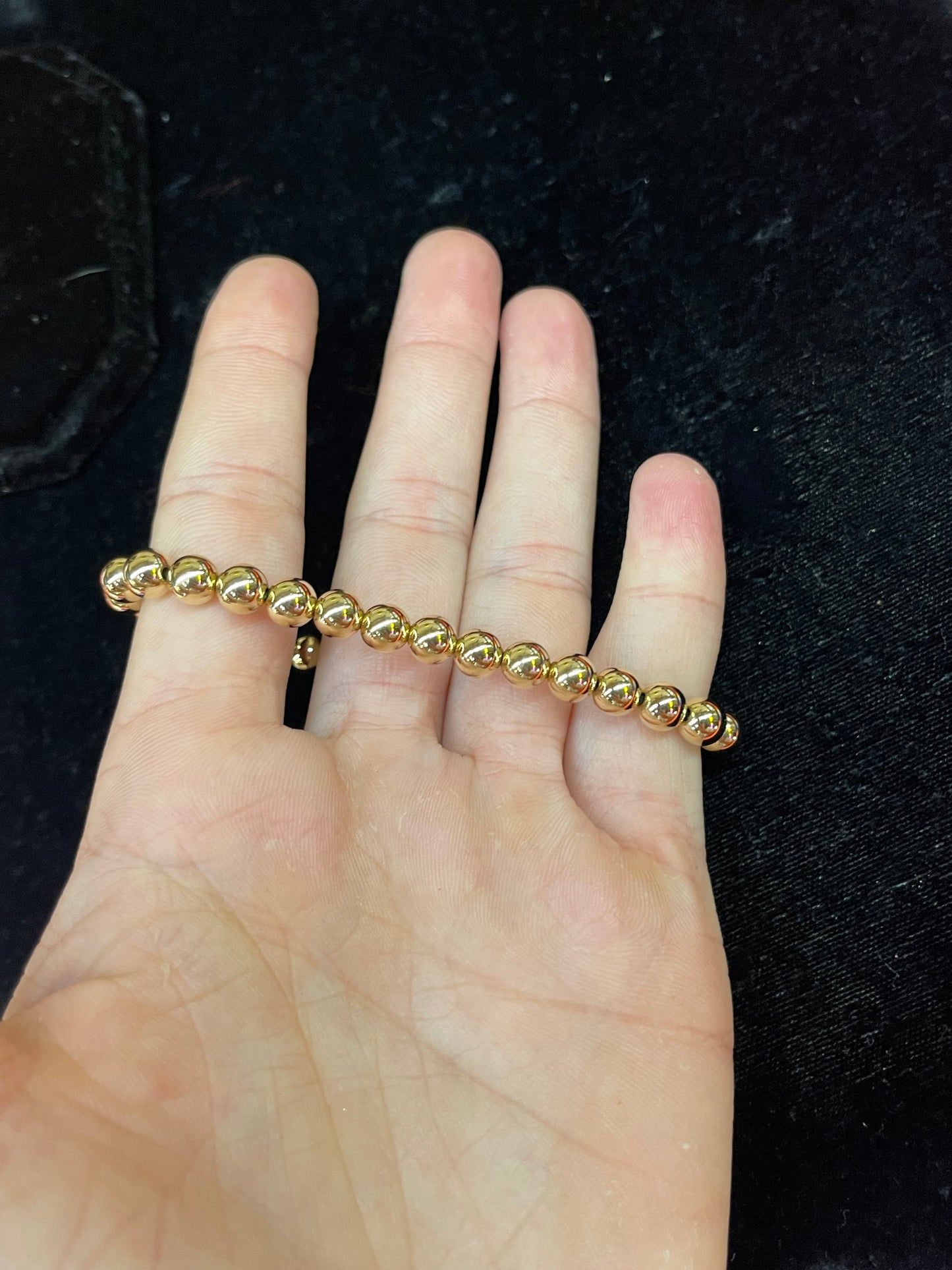 14K Gold Filled Stretchy Bracelet 6mm
