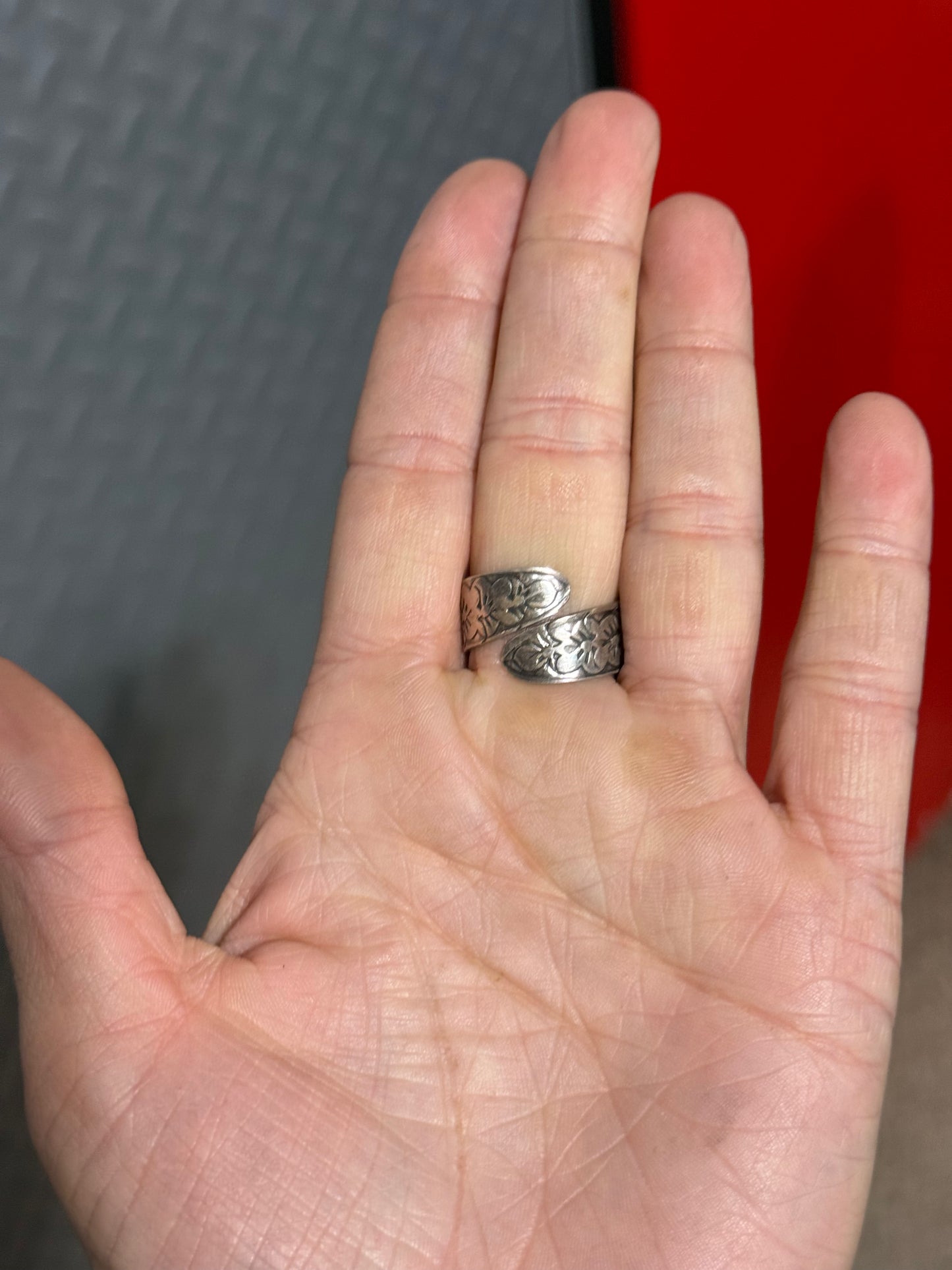 Adjustable Kingman Turquoise and Black Onyx Cluster Ring by Steven Nez, Navajo