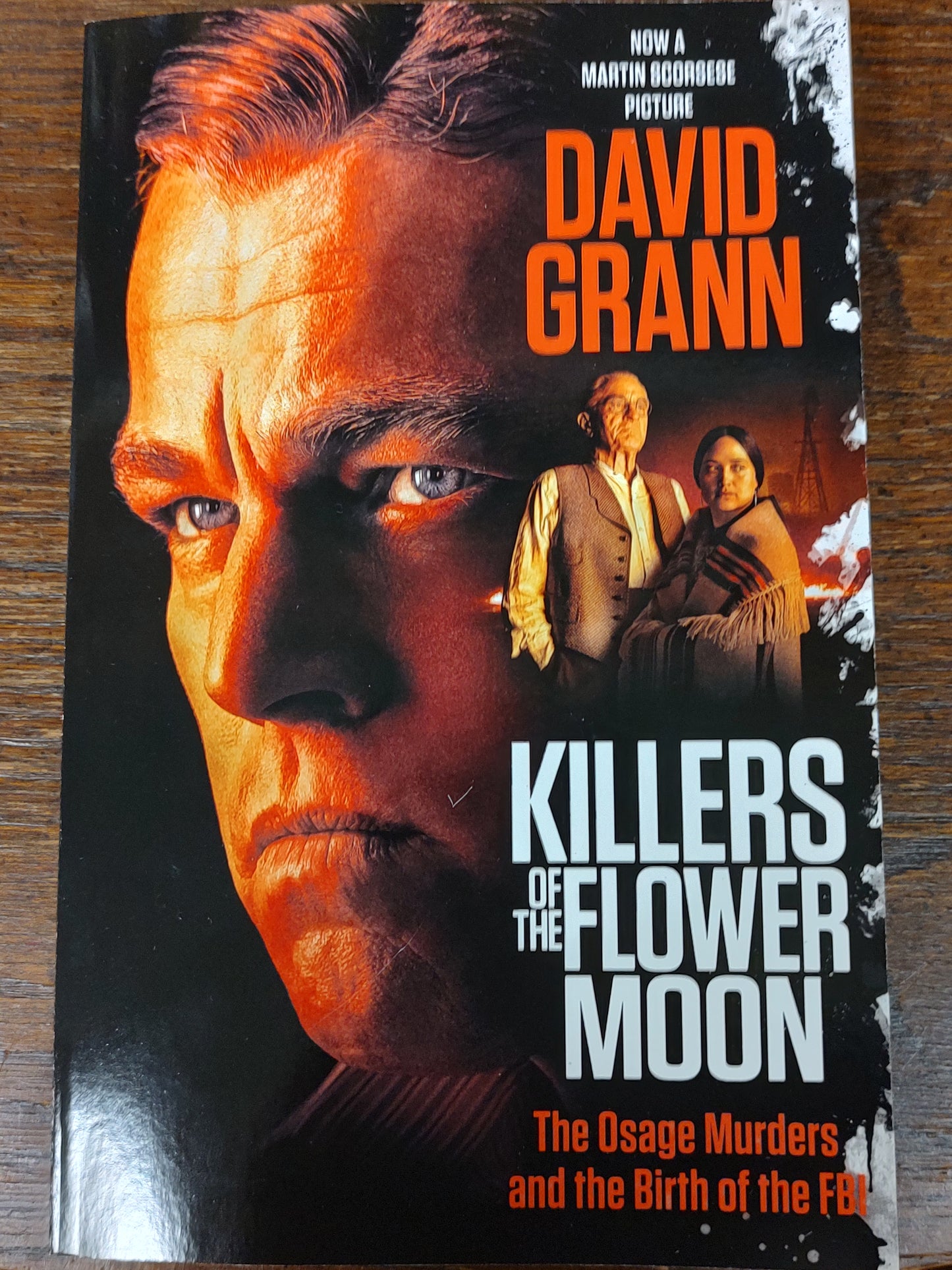 Movie Paperback “Killers of the Flower Moon” by D. Grann