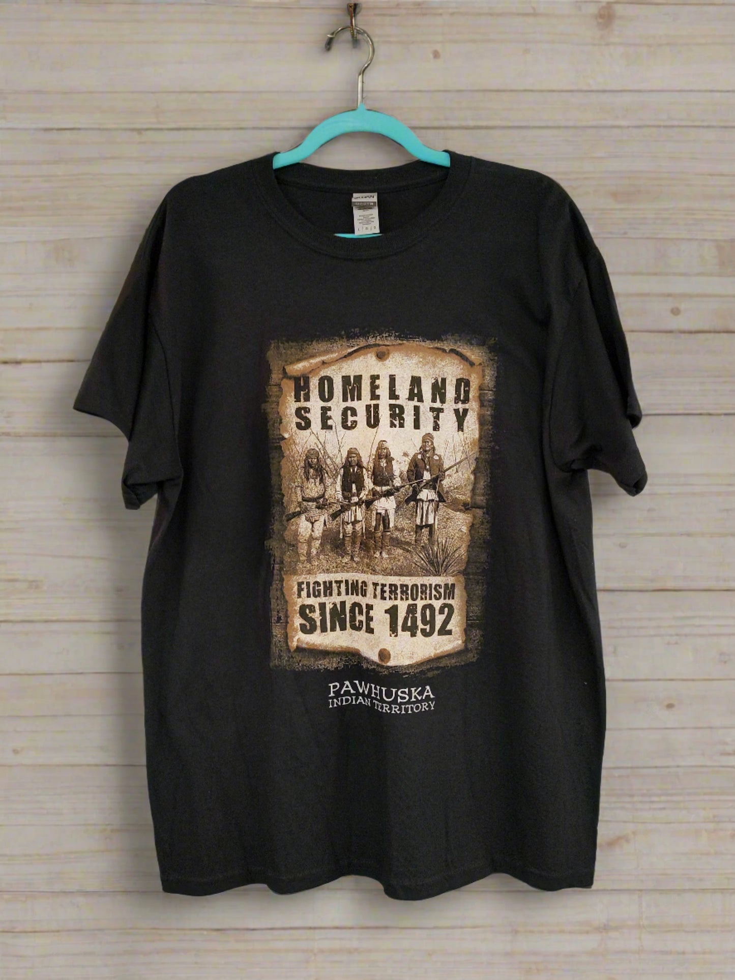 Homeland Security (Native American) Black Shirt