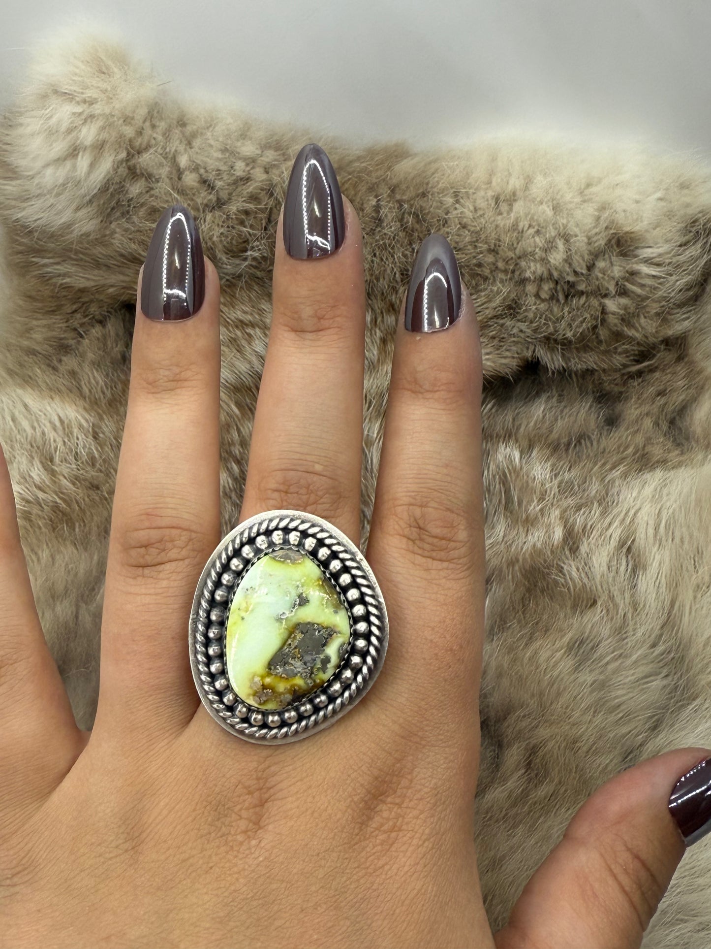 Adjustable Palomino Turquoise Ring