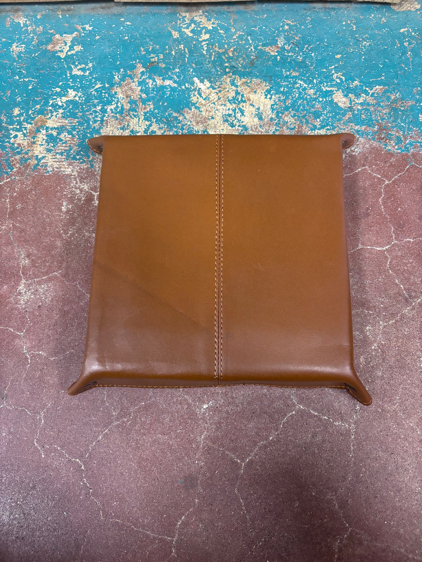 Grey Horseshoe/ Lightning Bolt Tooled Jewelry Tray