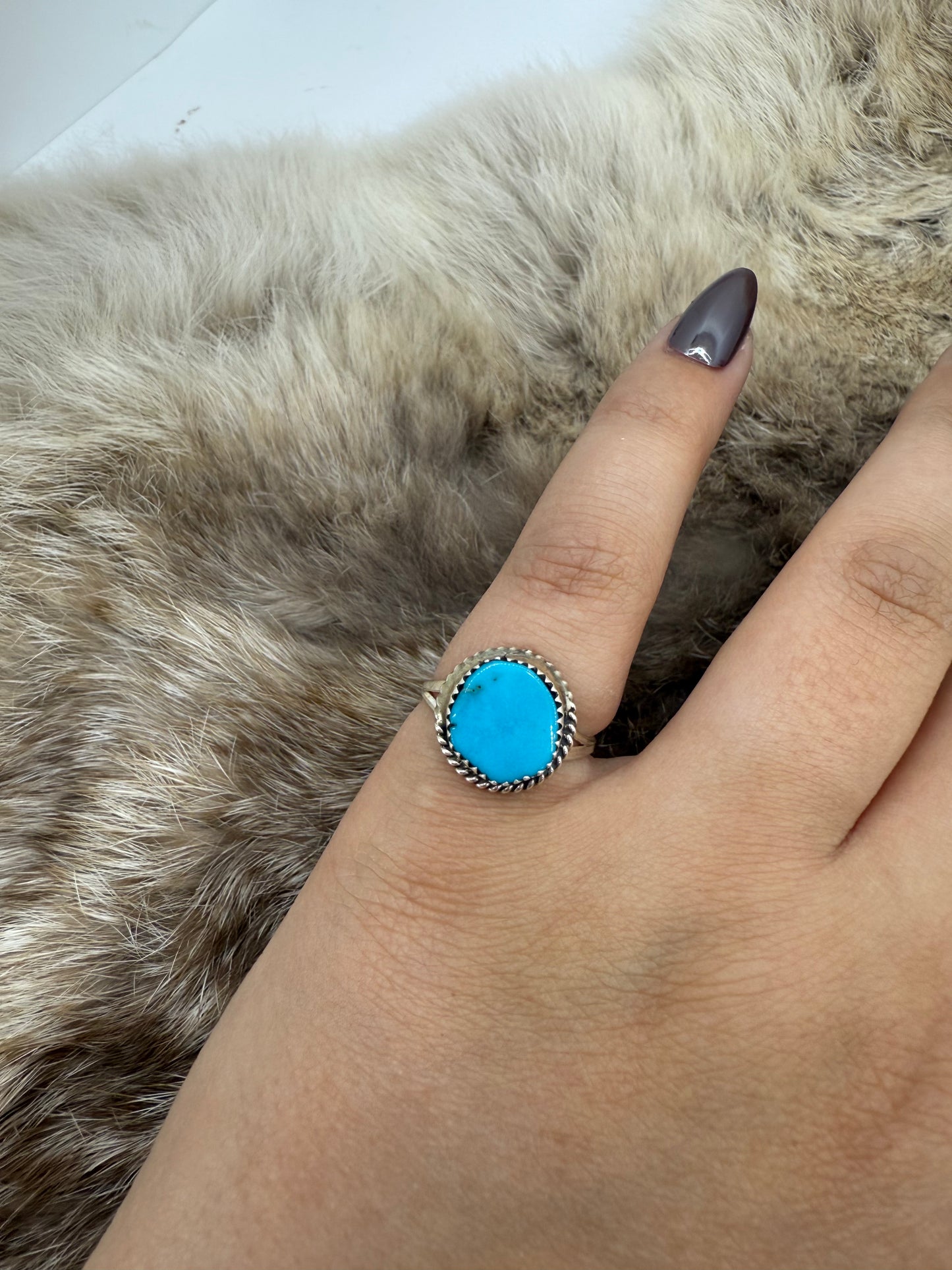 6.5 Turquoise Round Ring