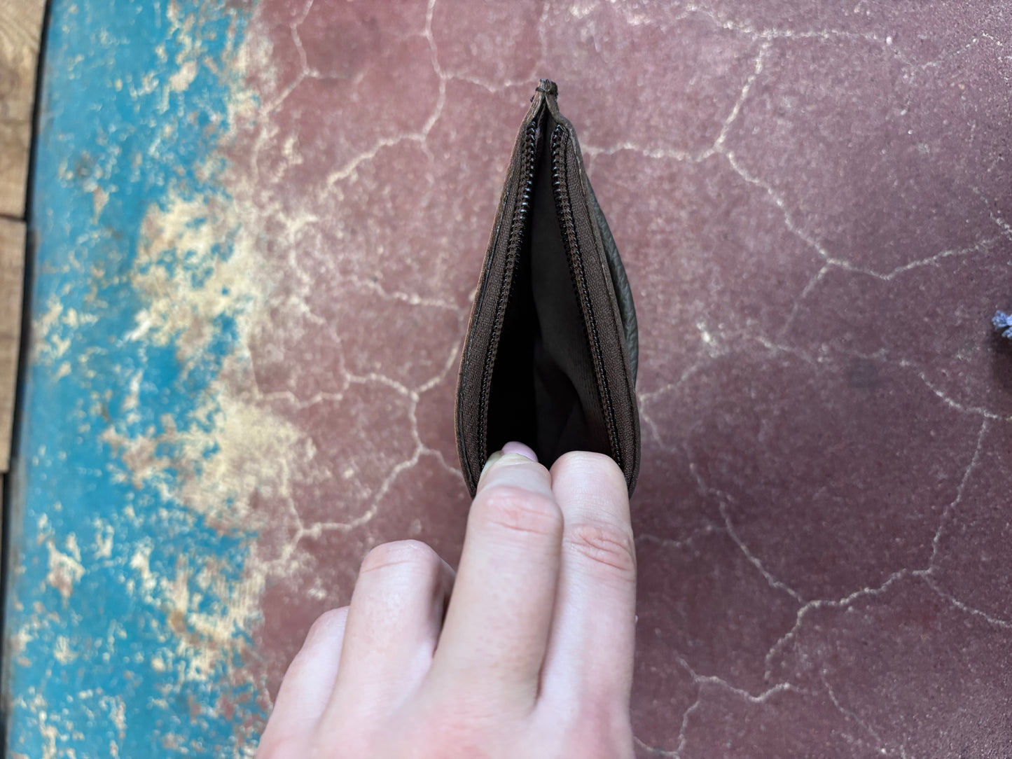 Flower Tooled Leather Wallet