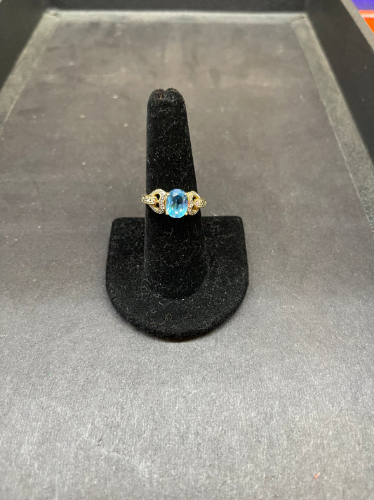 14k Gold and Topaz Ring