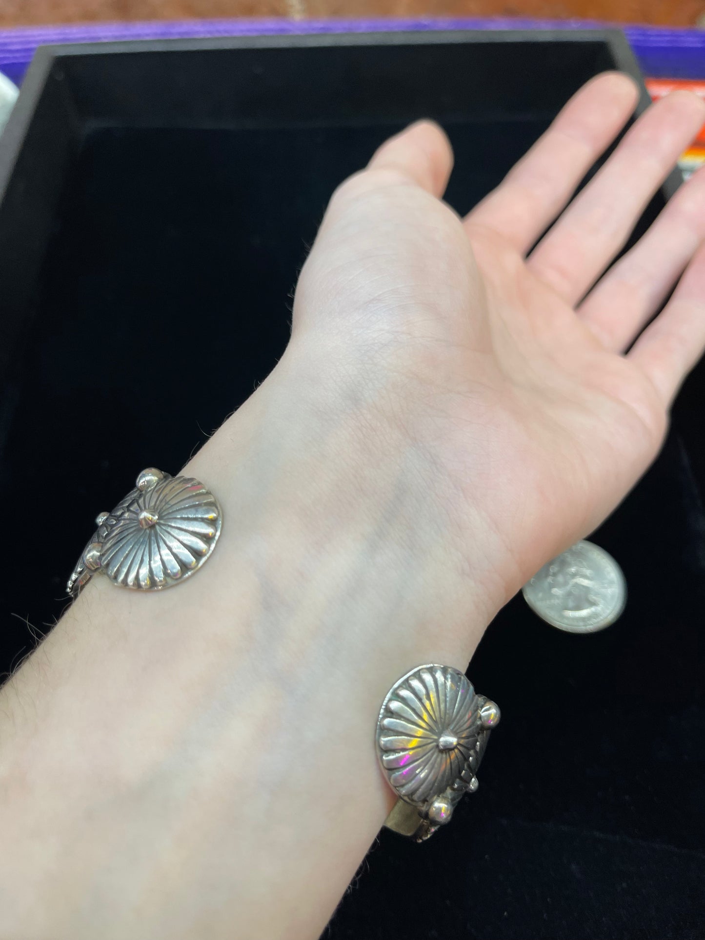 Larimar and Rhodochrosite Bracelet