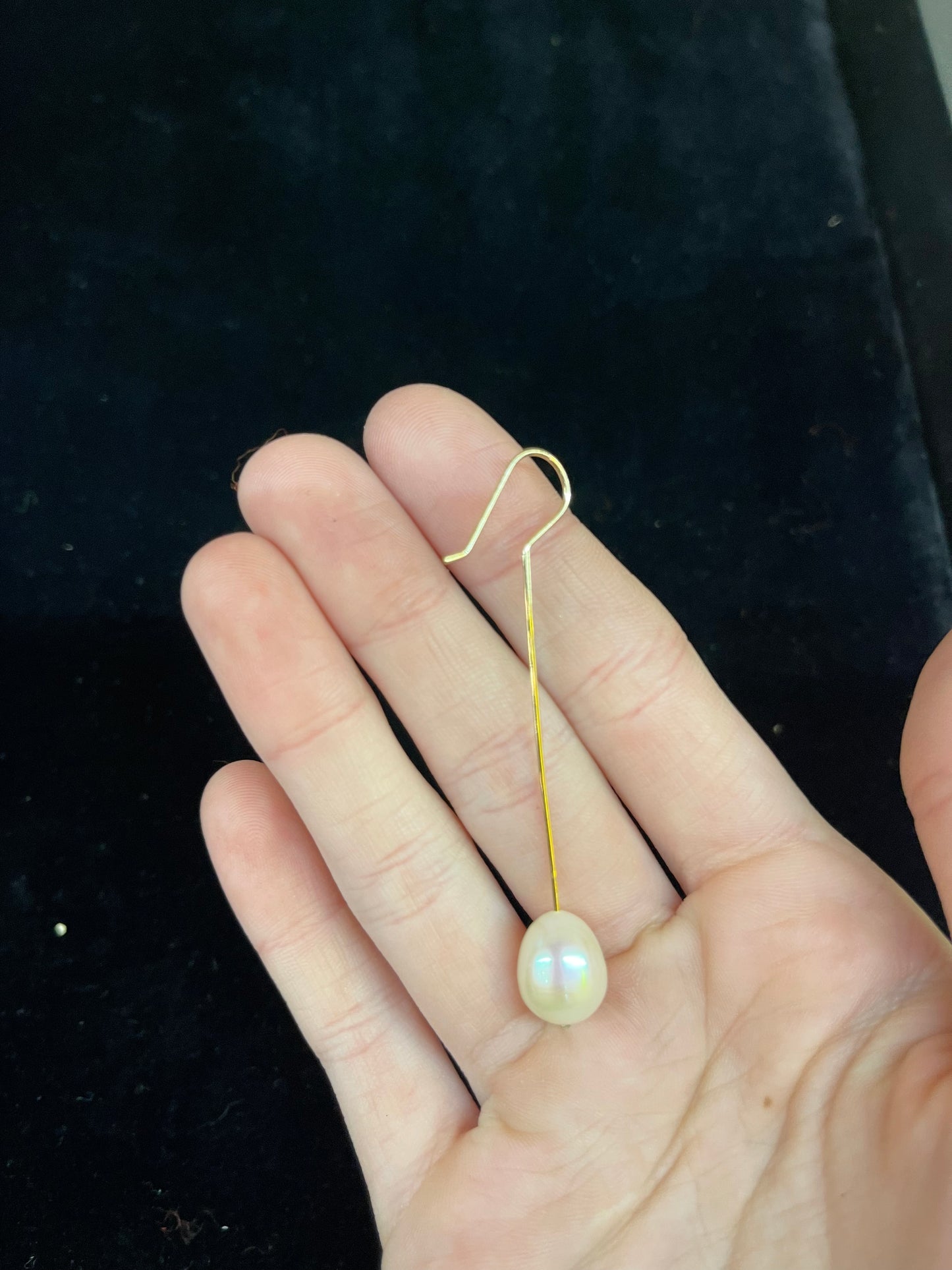 14k Gold Filled and Freshwater Pearl Dangle Earrings
