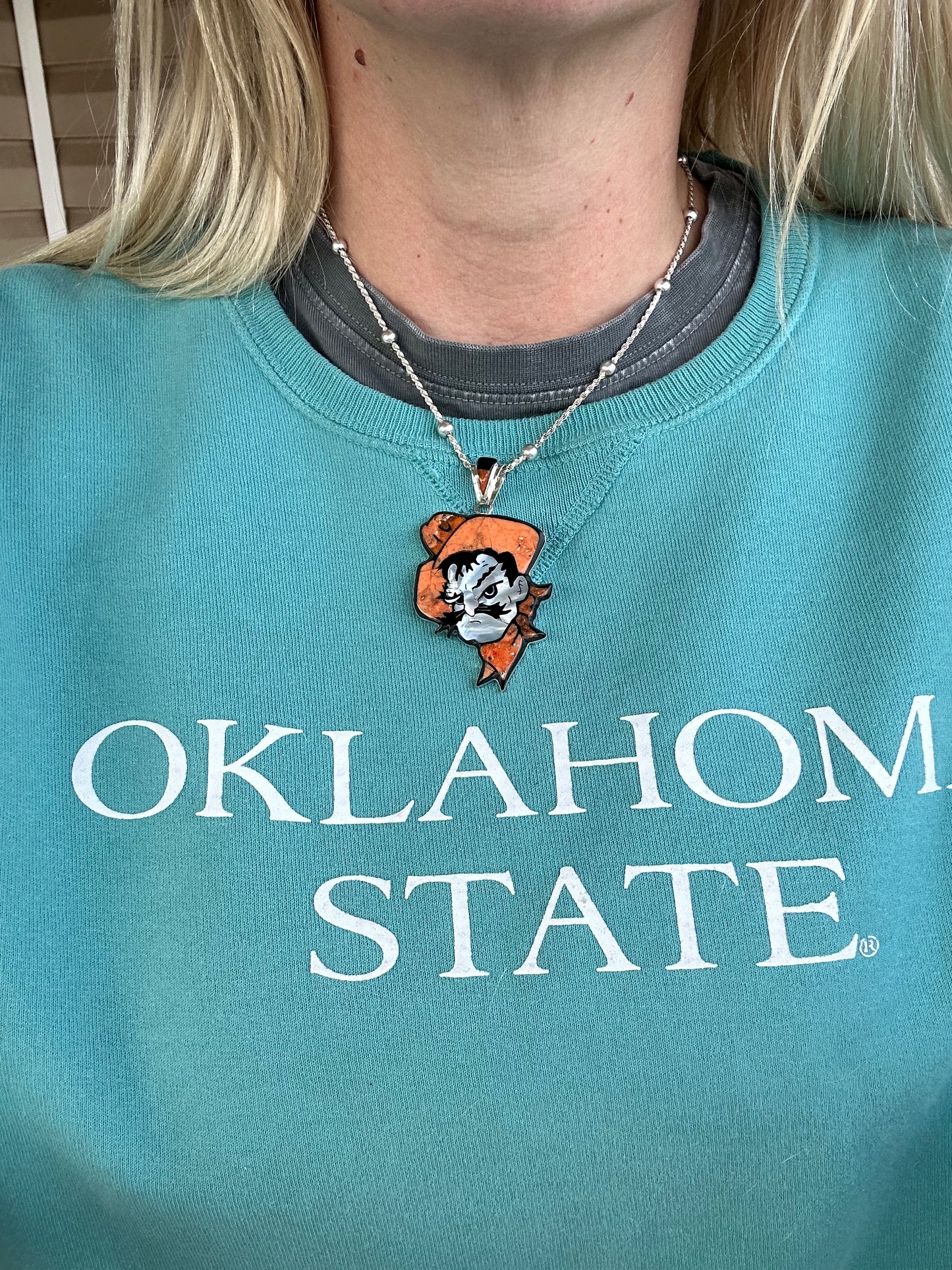 Pistol Pete Oklahoma State Cowboys Pendant