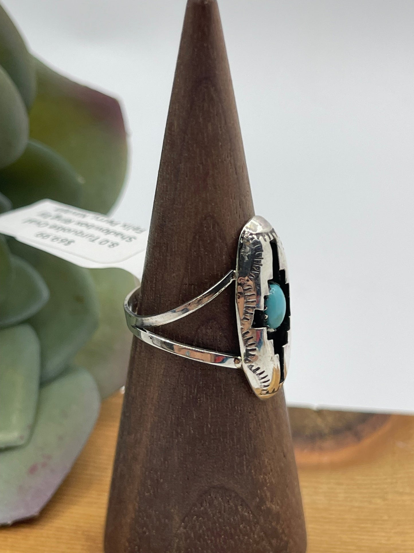 5.5 Shadowbox Ring by Felix Perry, Navajo