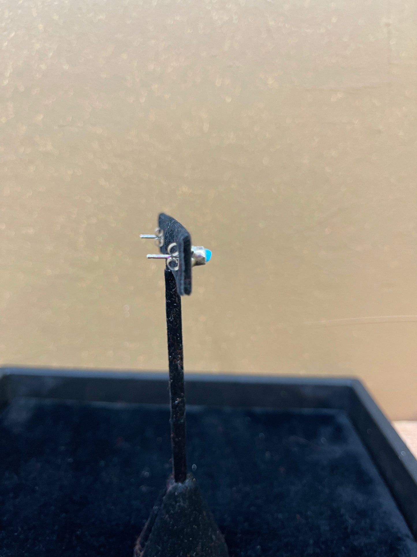 Turquoise 4mm Bead Post Earrings