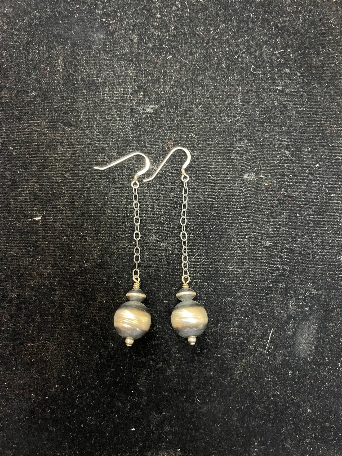 Navajo Pearl Dangle Earrings