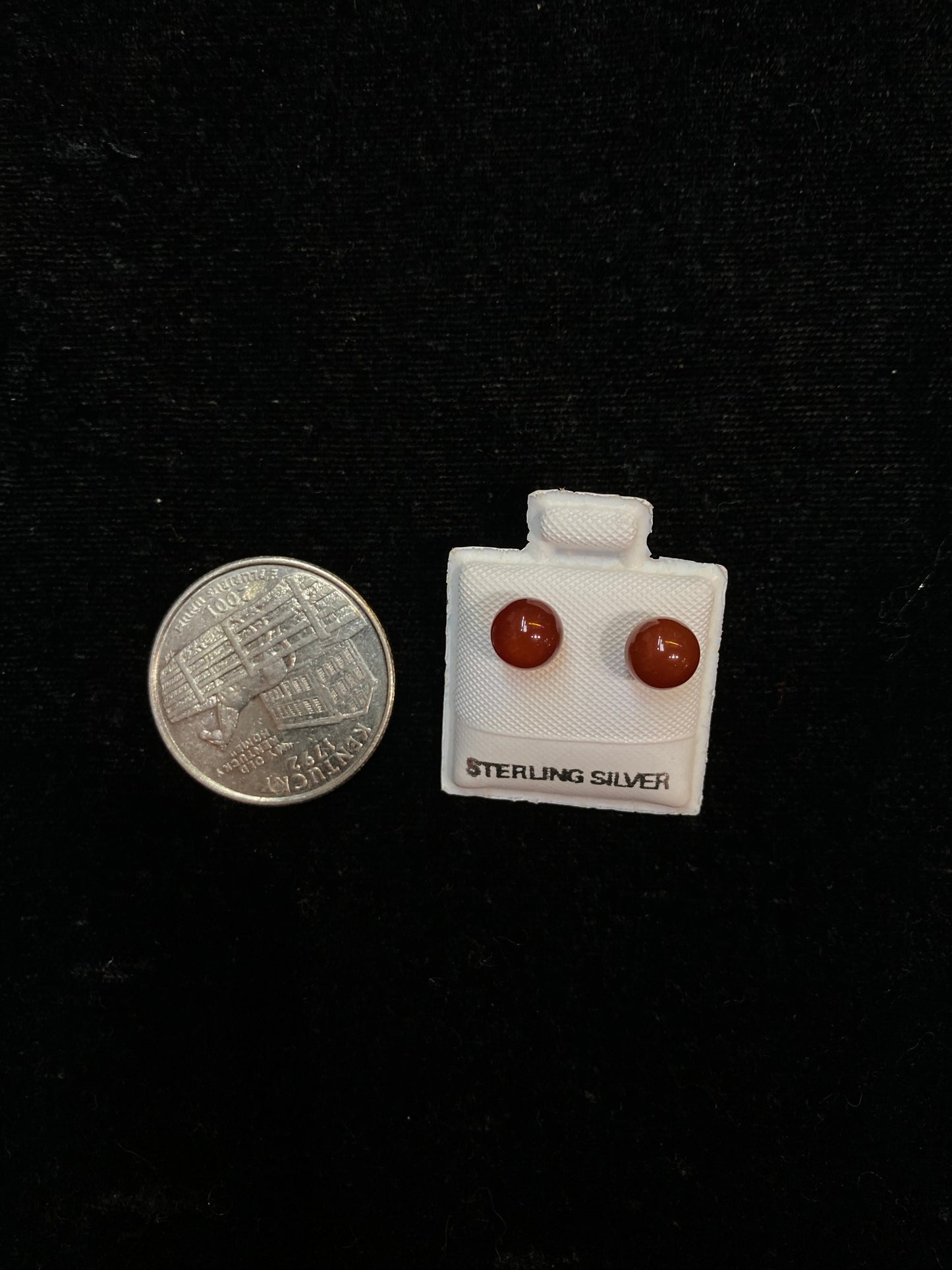 Amber Balls 6mm Post Earrings