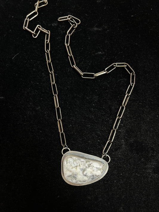 White Buffalo Necklace by Zia