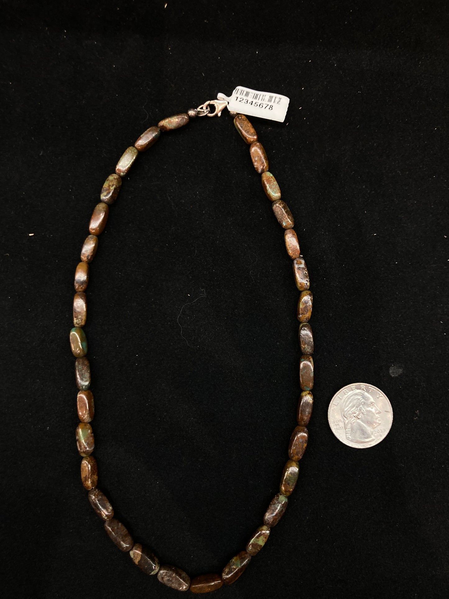 16” Boulder Ribbon Turquoise Necklace