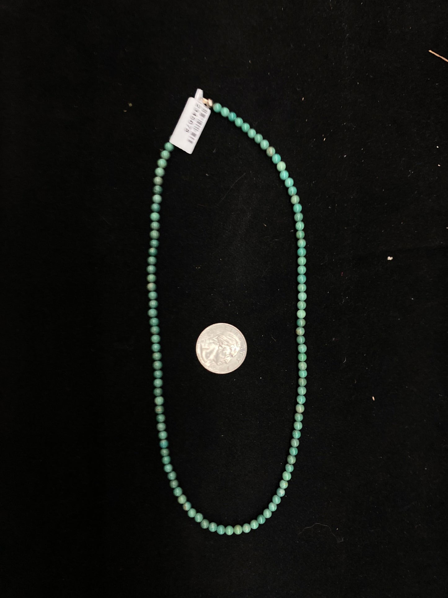 18” 4mm Turquoise Bead Necklace