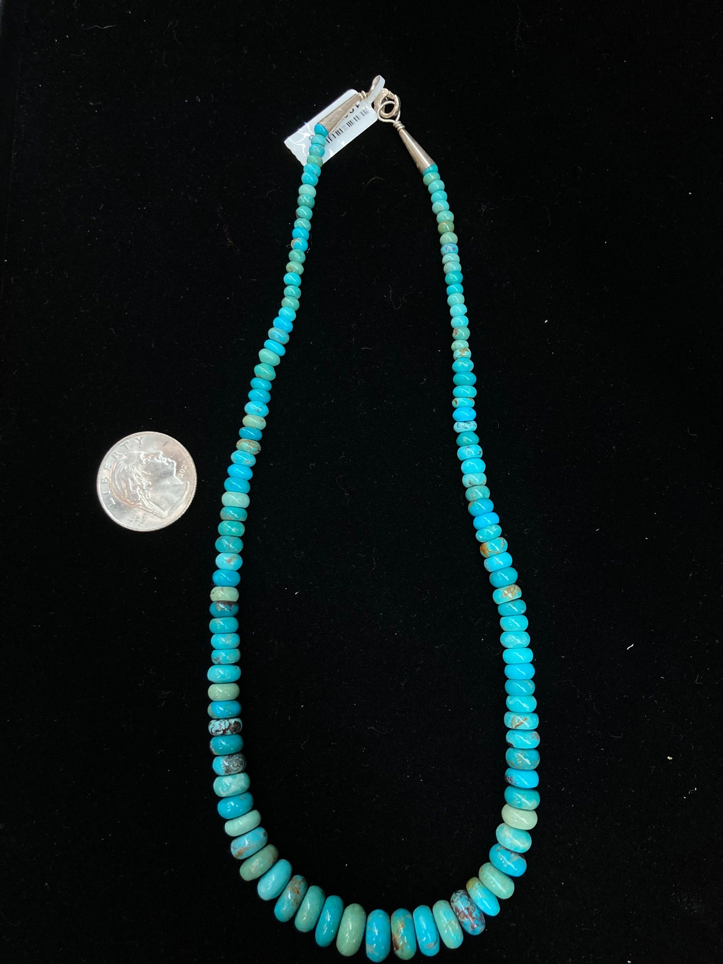 17" Graduated Kingman Turquoise Necklace