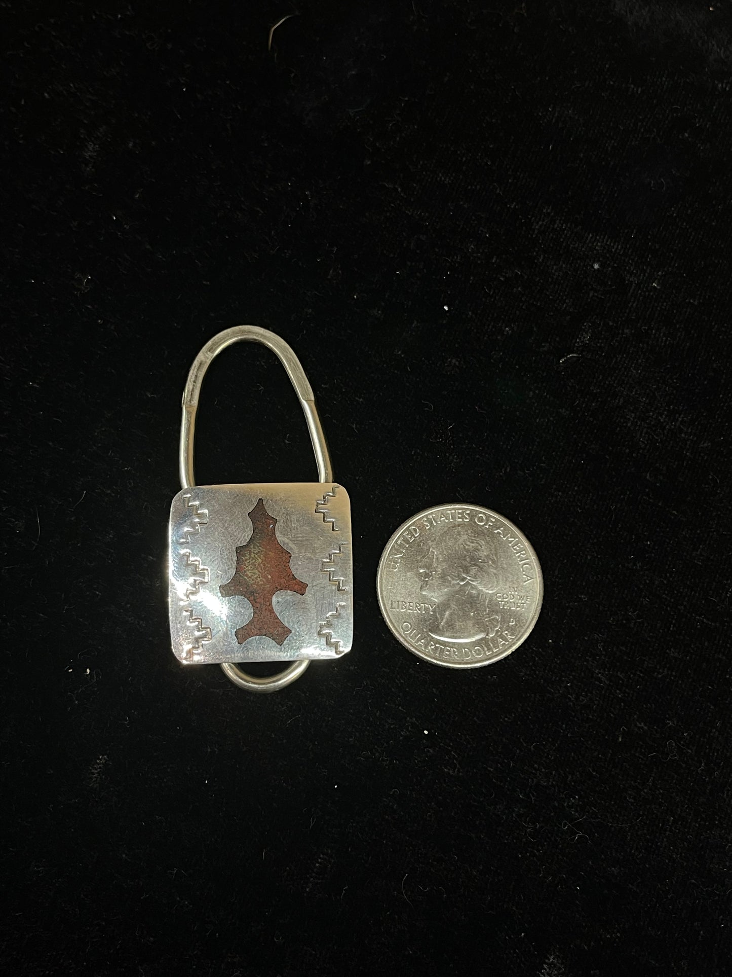Stamped Keychain with Arrowhead