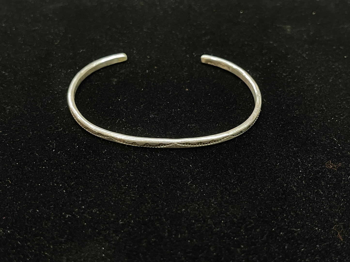 Sterling Silver Adjustable Stamped Bracelet