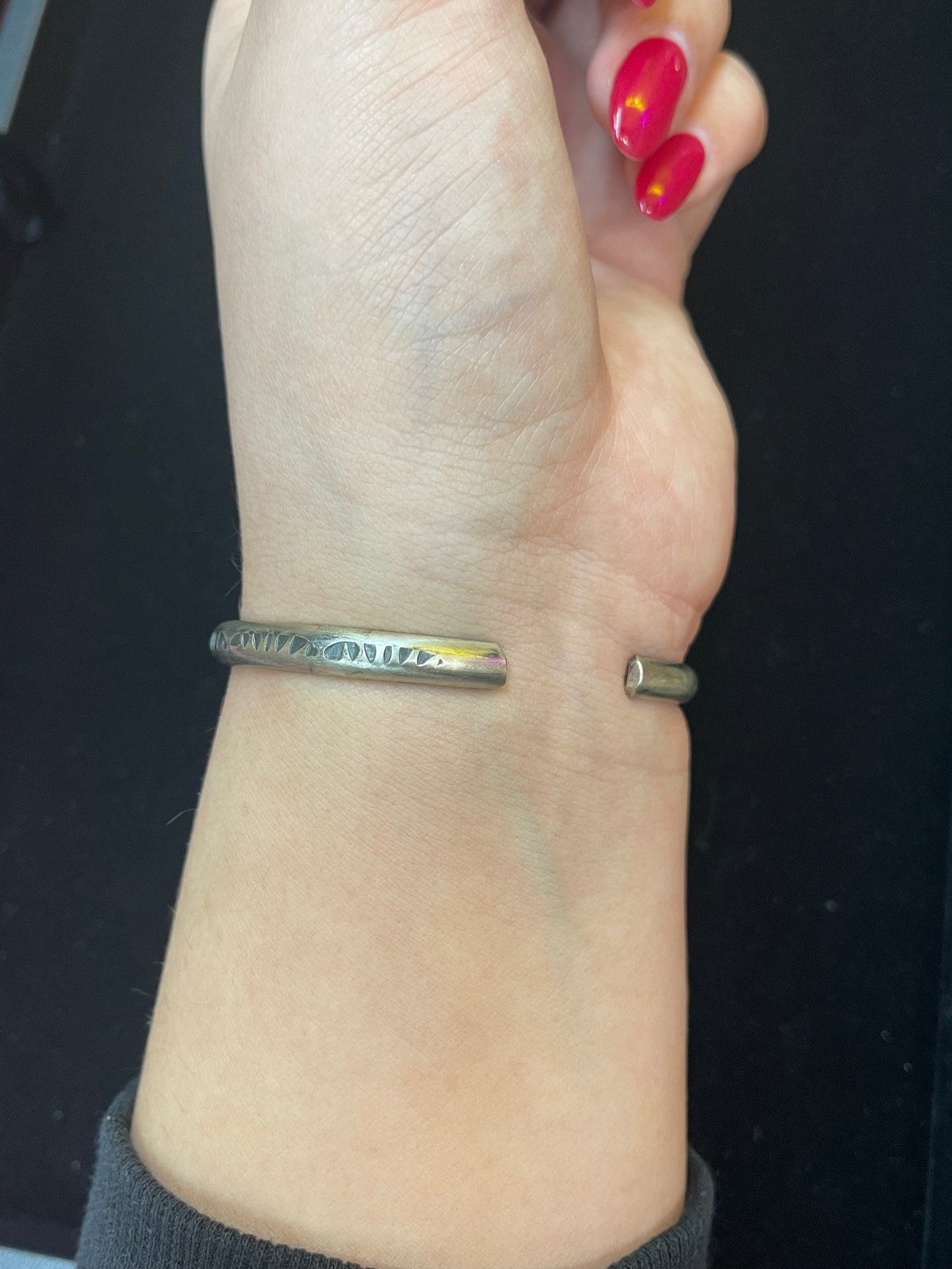 6”-7” Cuff with Kingman Turquoise Stone by TY
