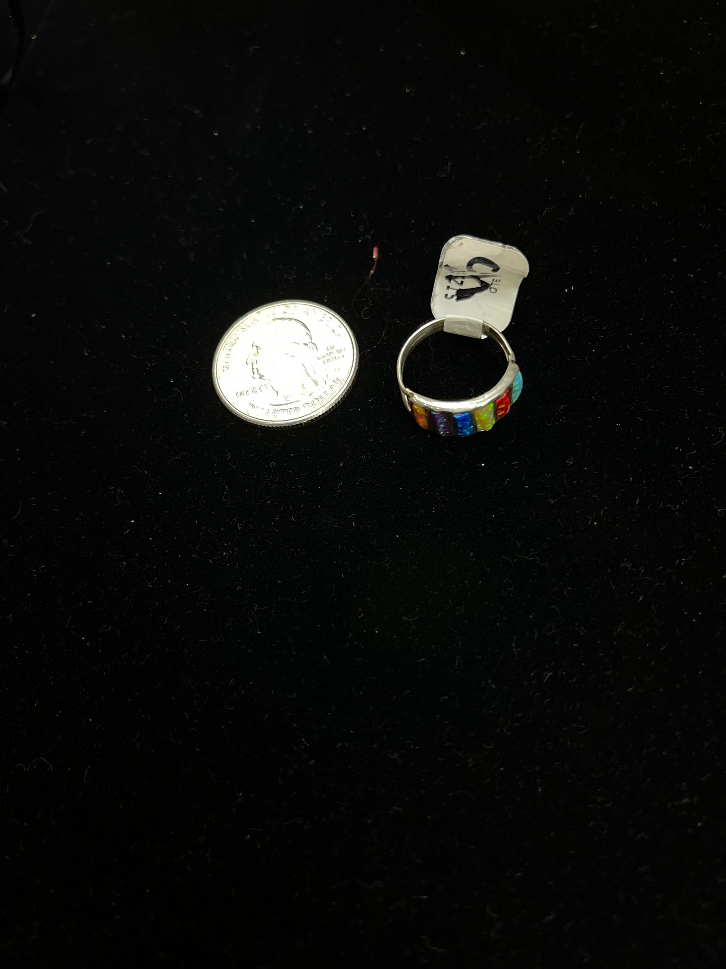 Rainbow Opal Ring By Zuni