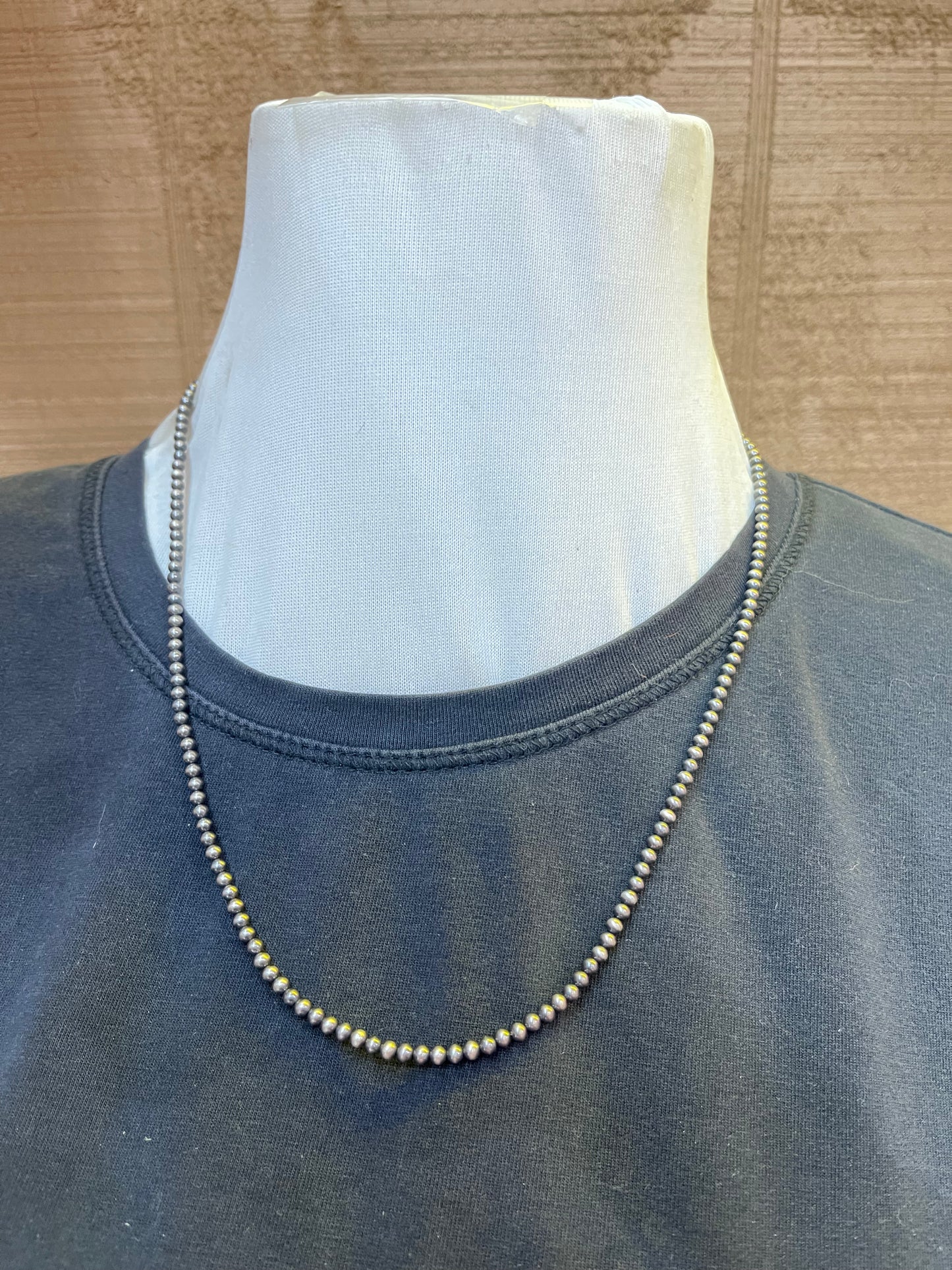 22" 3mm Navajo Pearls