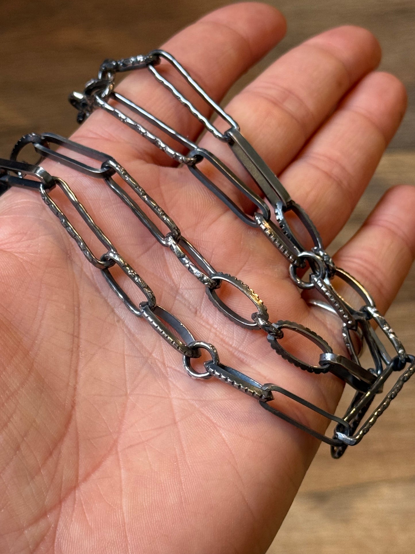 21.5” Handmade Paperclip Chain by Bad Bronc
