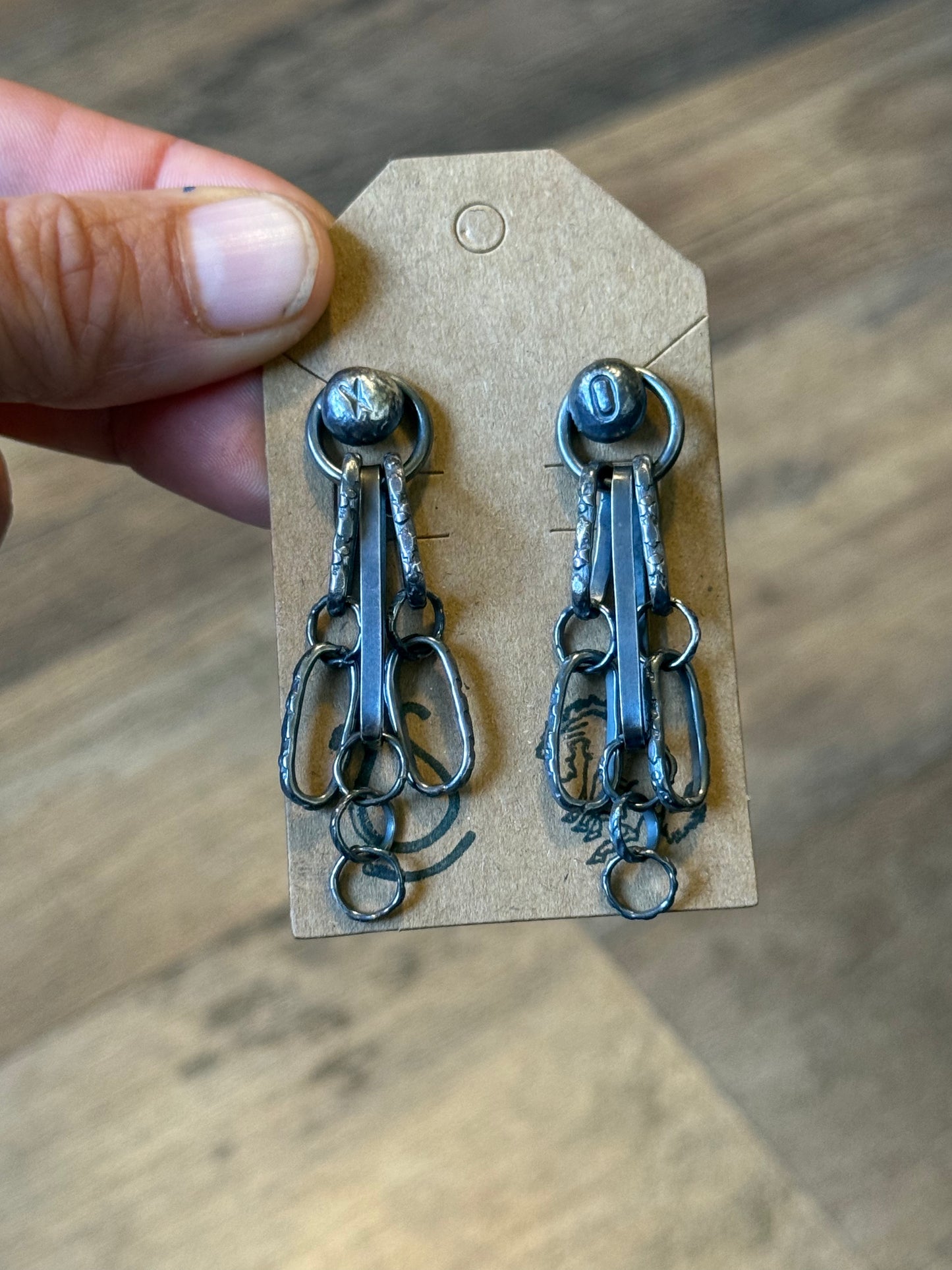 Bad Bronc Paperclip Earrings