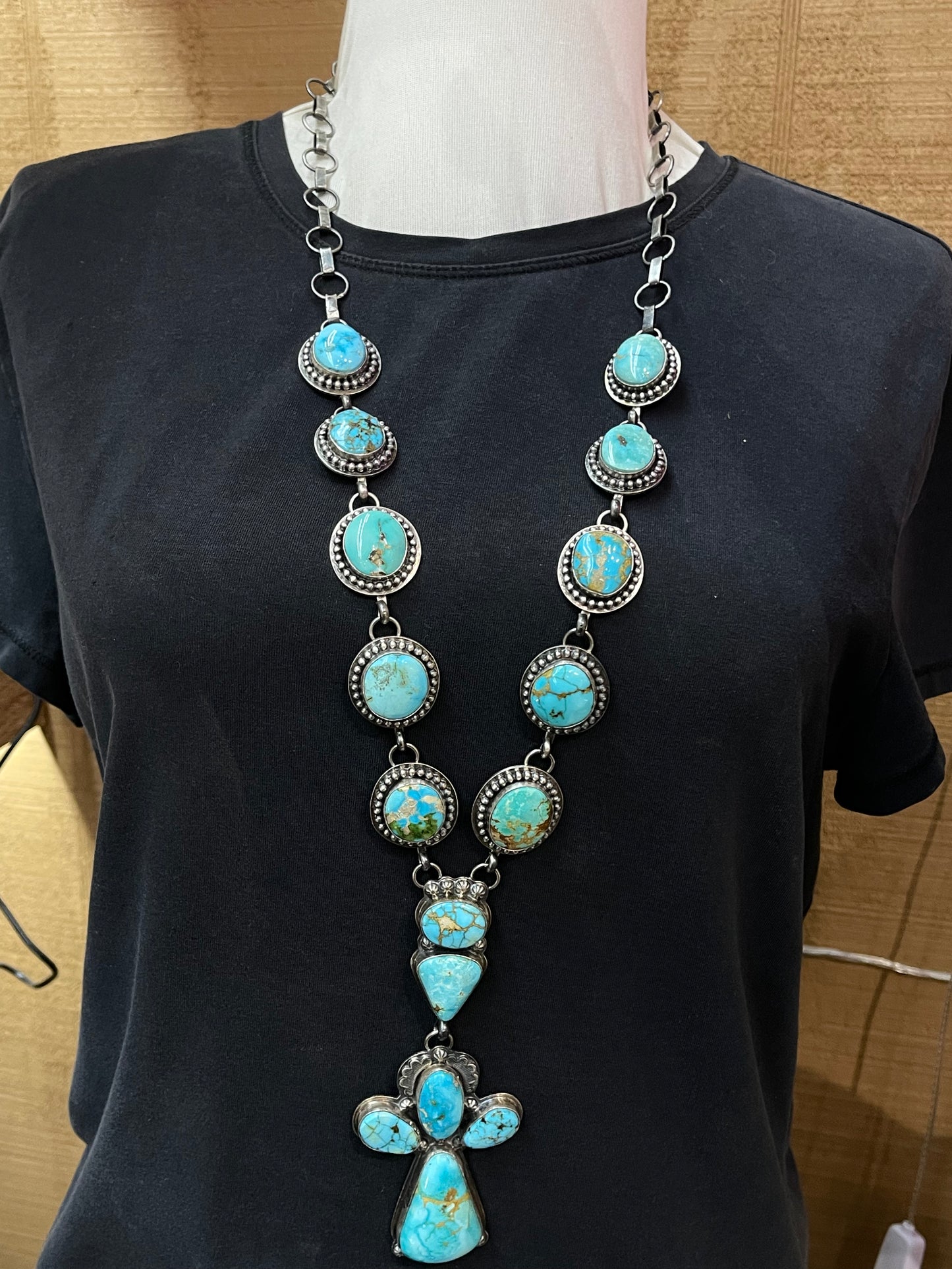30” Sonoran Rose Lariat with 5”drop by Zia