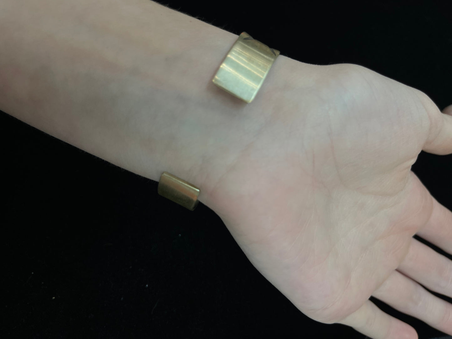 6 3/4"-7 1/2" Sterling Silver Stamped Cuff Bracelet