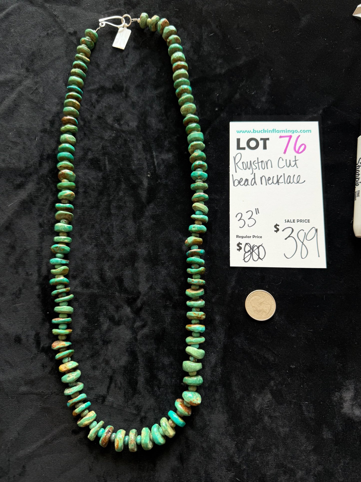 LOT 76 6/7 Royston Cut Bead Necklace