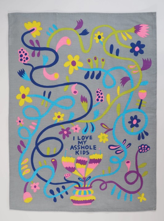 I Love My Asshole Kids - Dish Towel