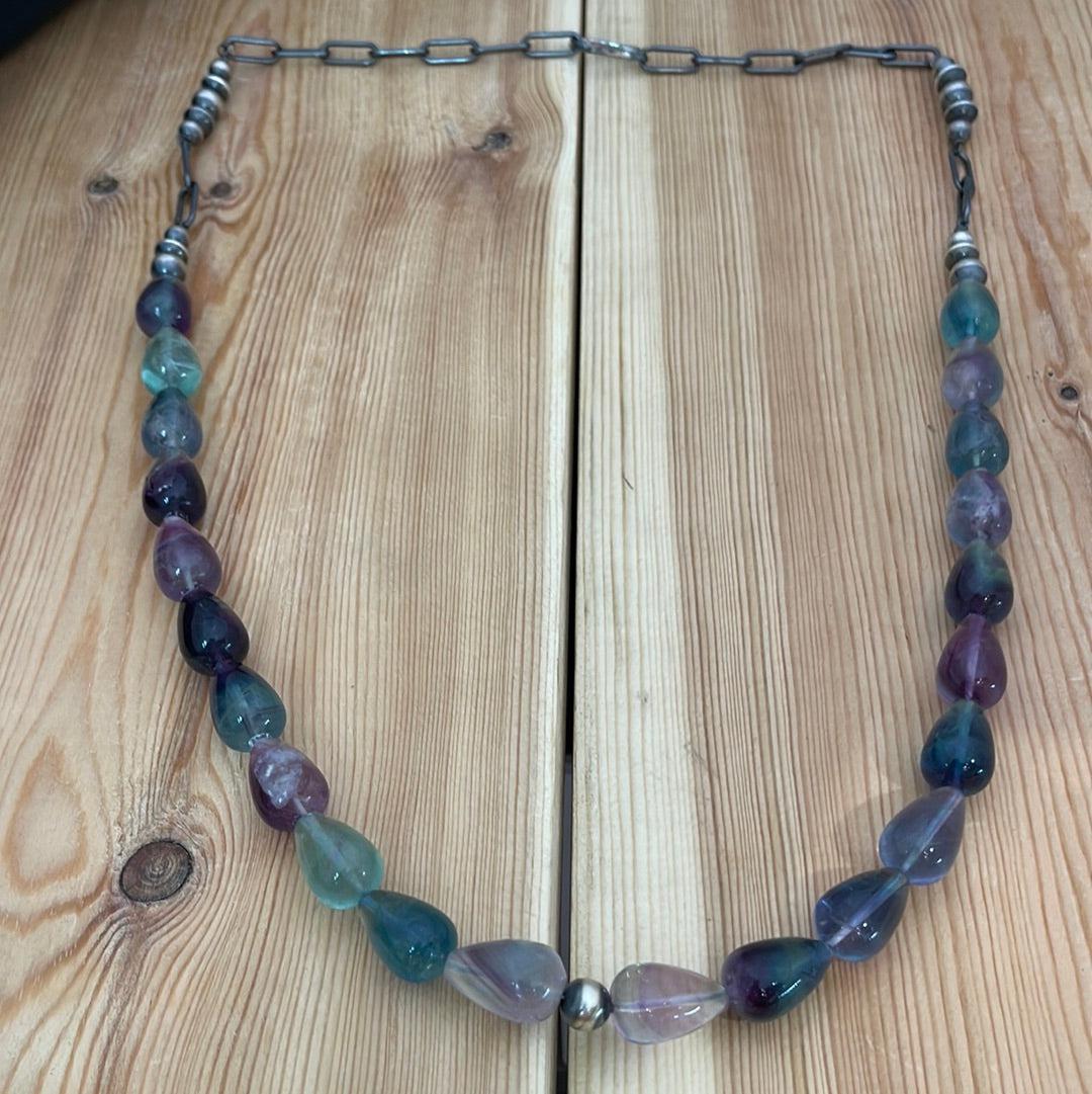 Fluorite 30” Necklace
