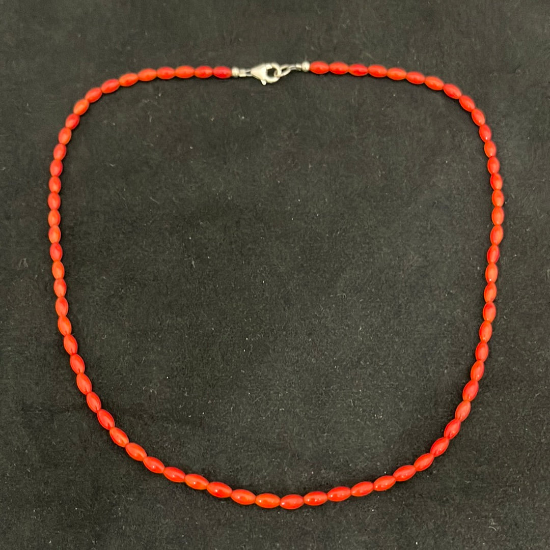 17” Red Coral Necklace