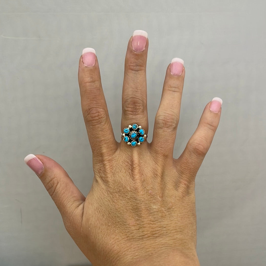 Turquoise Cluster Ring