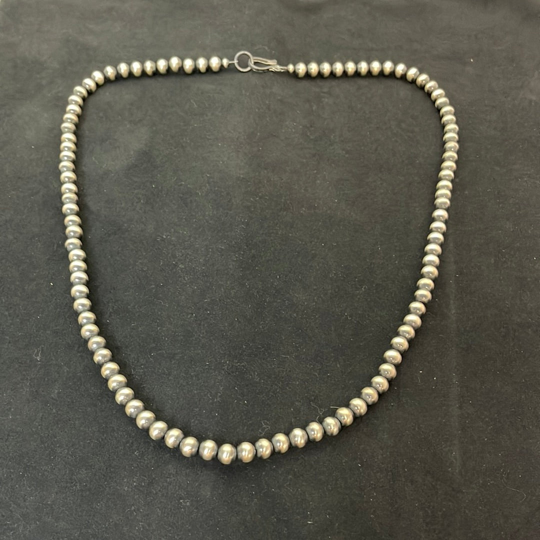 30” Necklace 8mm Navajo Pearls