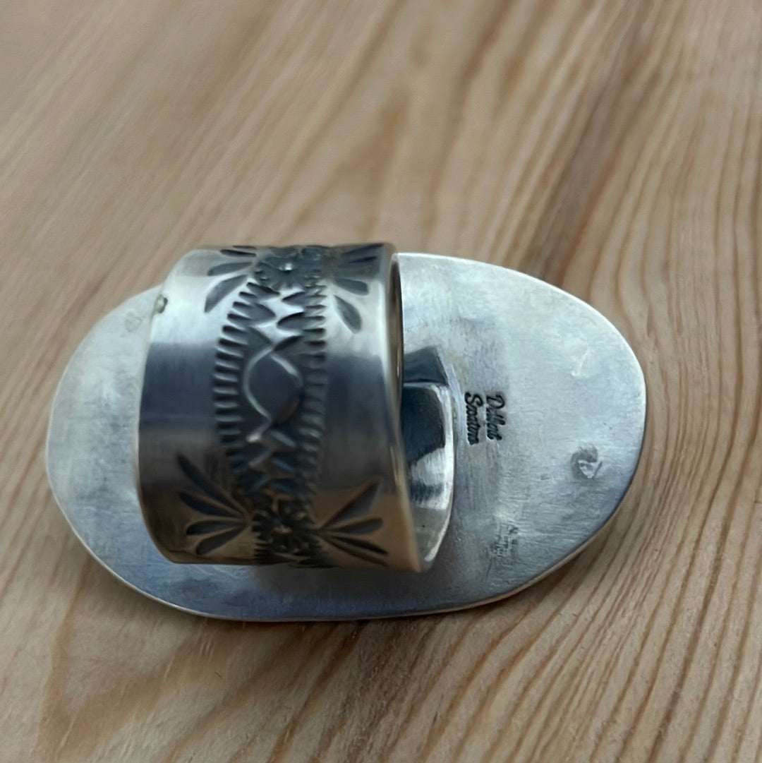 Adjustable Green Turquoise Ring