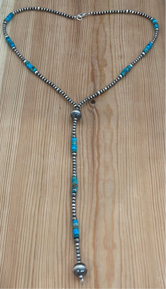 Heishi Turquoise 18” Lariat