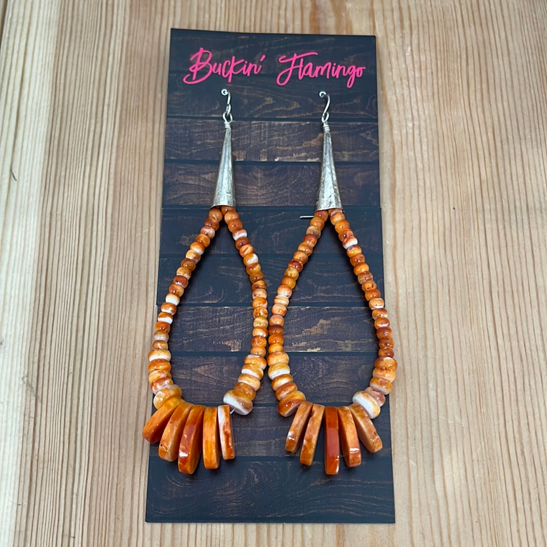 Spiny Oyster Hook Earrings