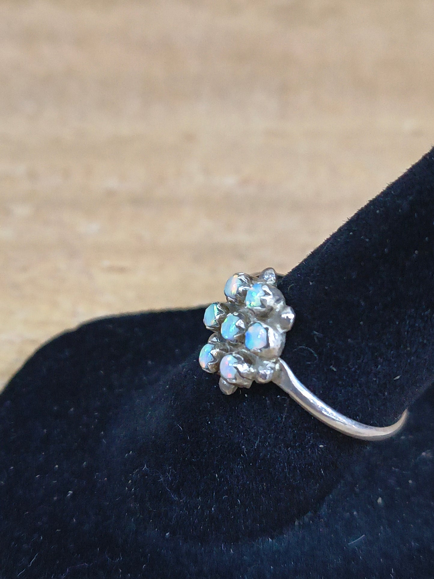 8.0 - Opal Cluster Stone Ring