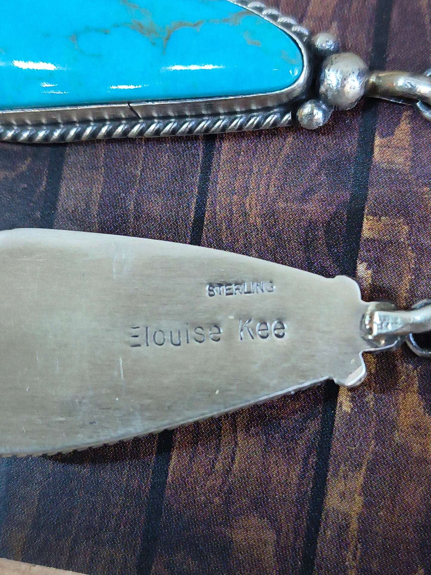 Kingman Turquoise Dangle Earrings by Elouise Kee