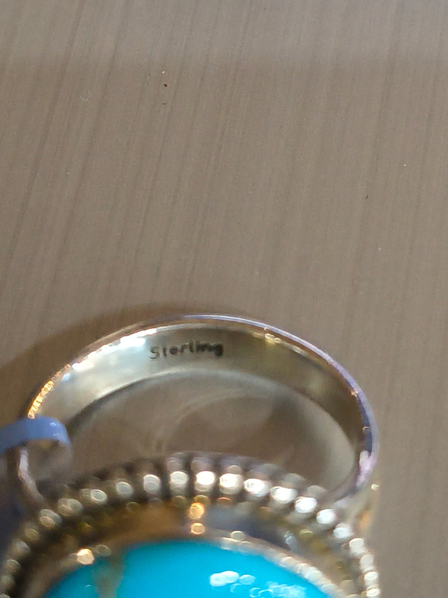 7.5 Turquoise Round Ring