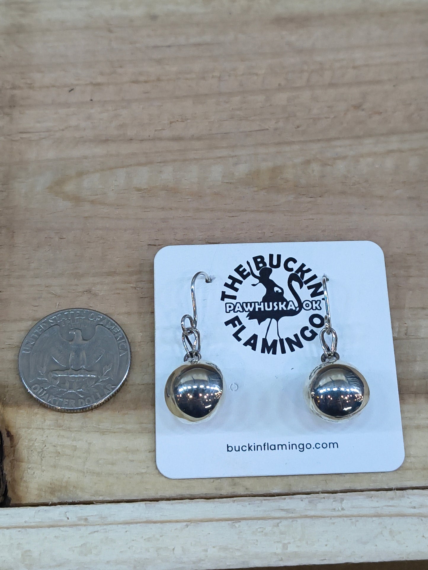 14mm Silver Ball Earrings