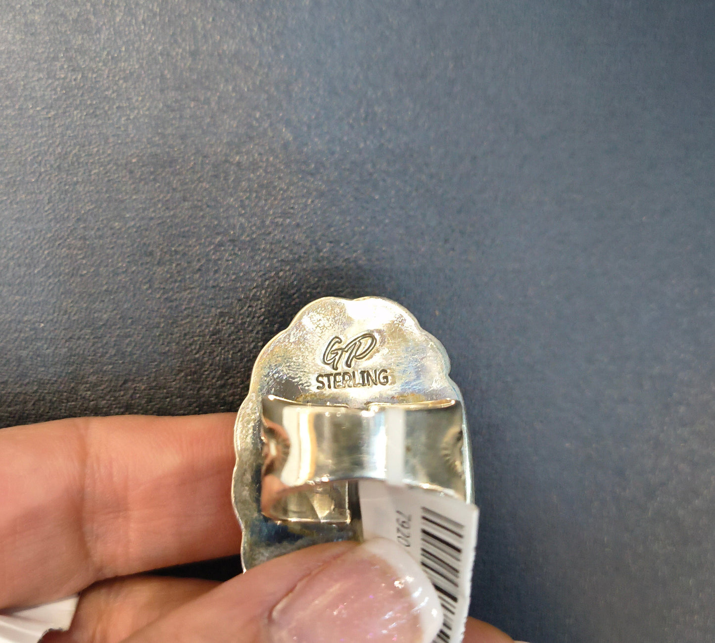 7 Kingman Turquoise Ring by Gilbert Platero, Navajo