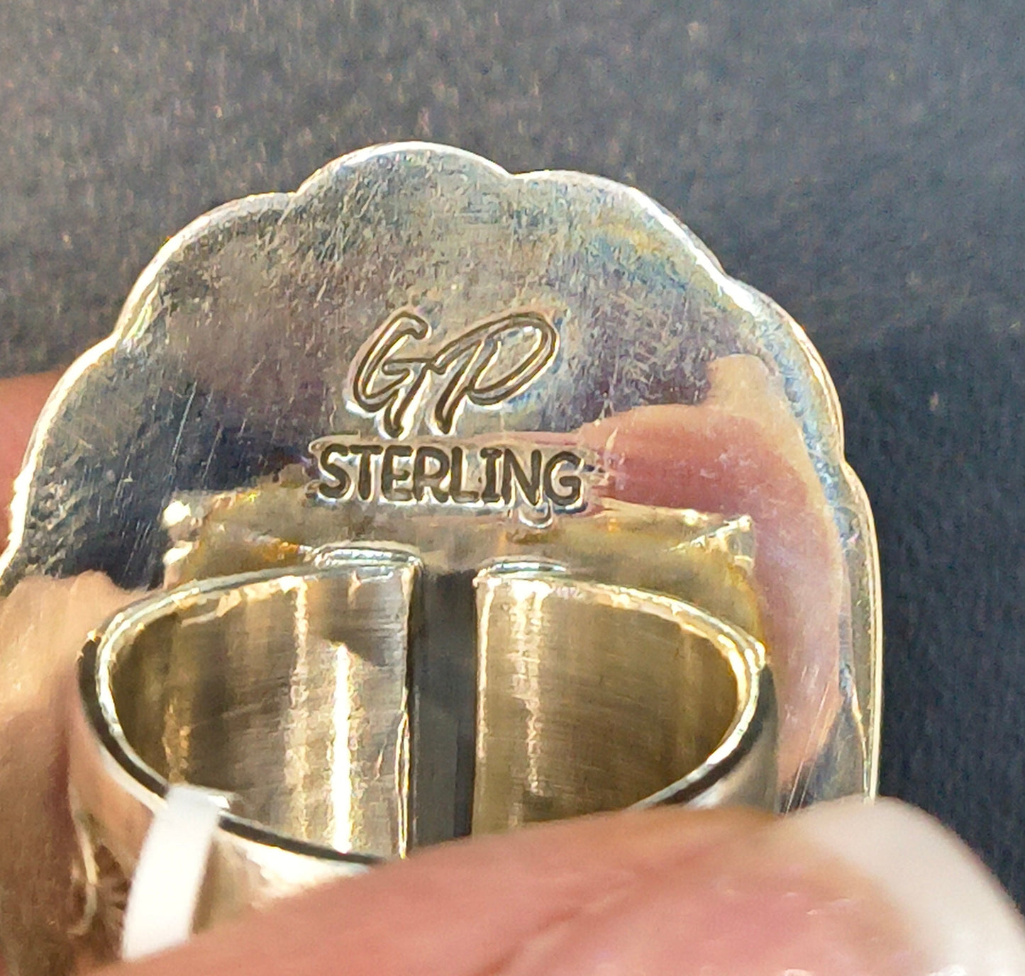 7 Kingman Turquoise Ring by Gilbert Platero, Navajo