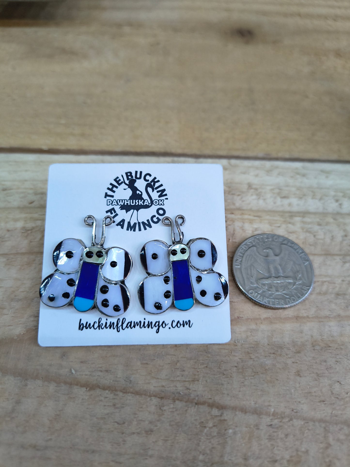 Butterfly Inlaid Earrings