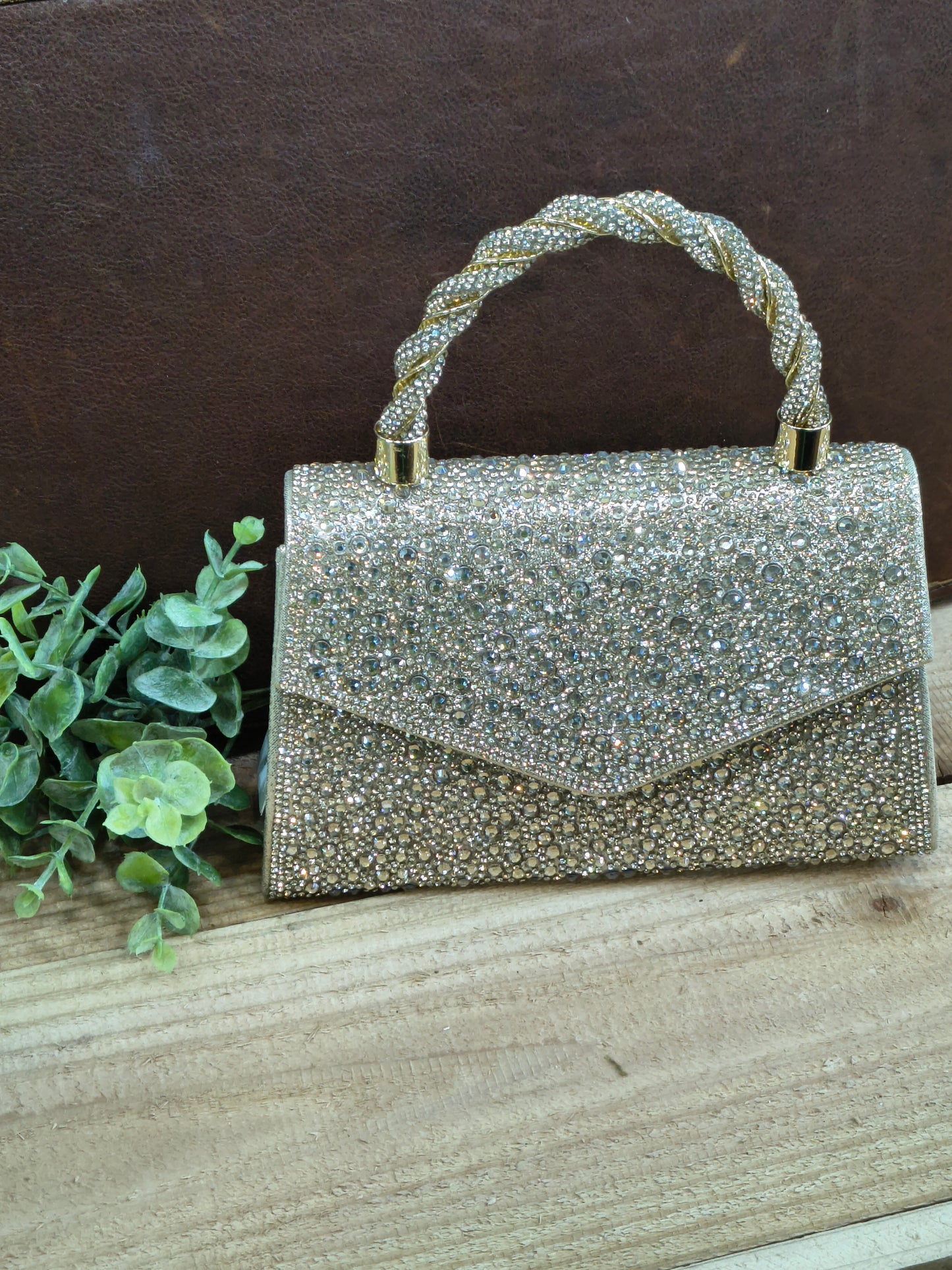 Diamond Envelope Handle Purse