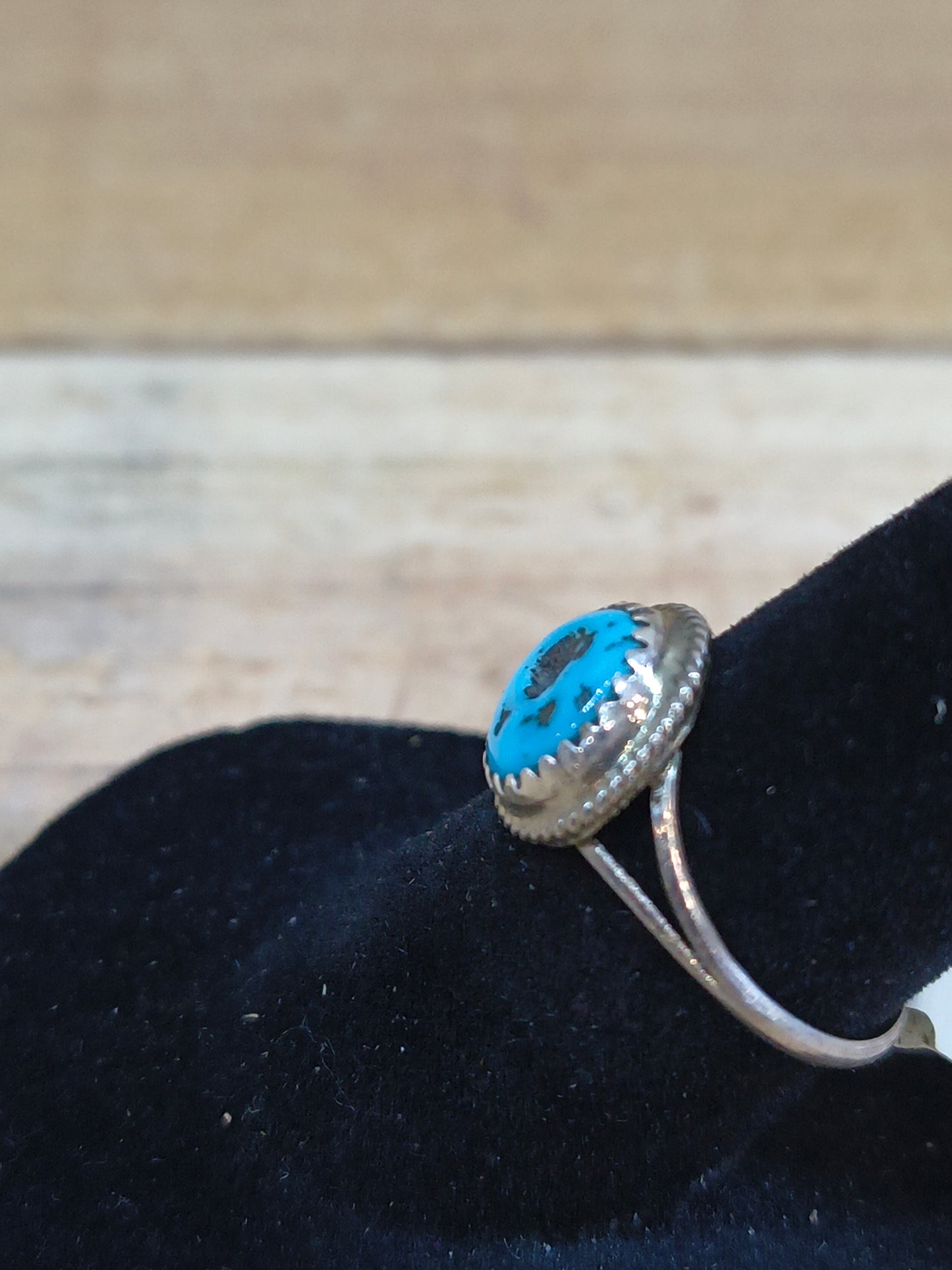 Turquoise Ring by Esther White, Navajo